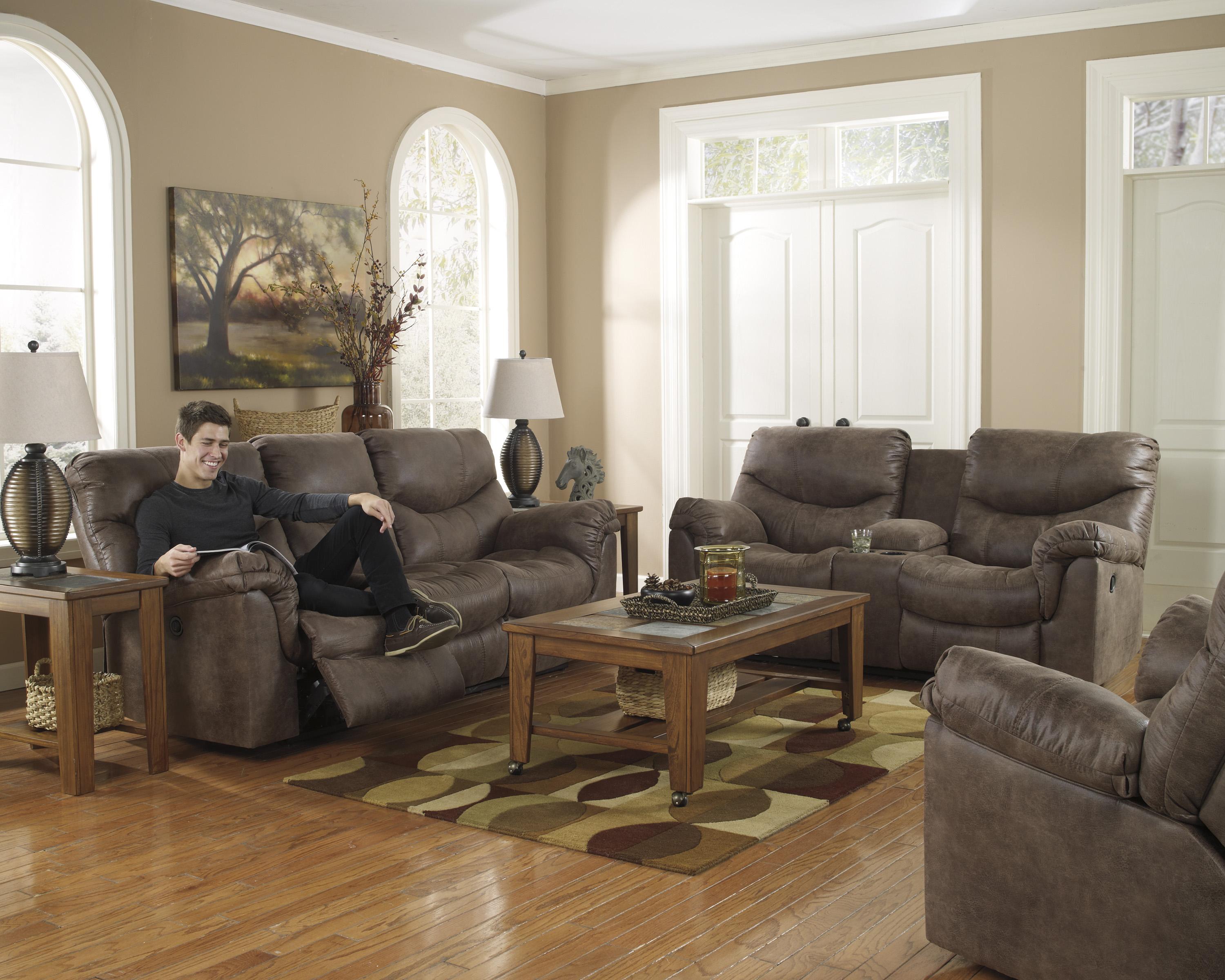 Signature Design by Ashley Alzena Gunsmoke 7140088 Reclining Sofa